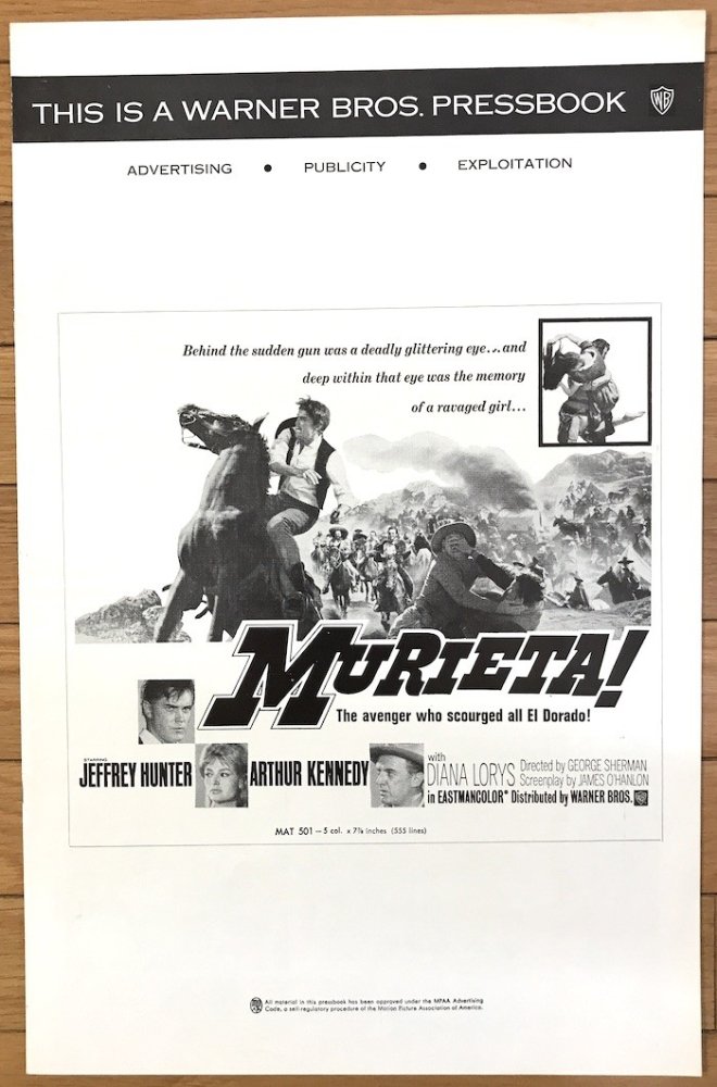 Murieta! (1965) Pressbook